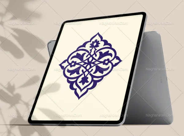 وکتور تذهیب طرح نشان