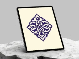وکتور تذهیب طرح نشان