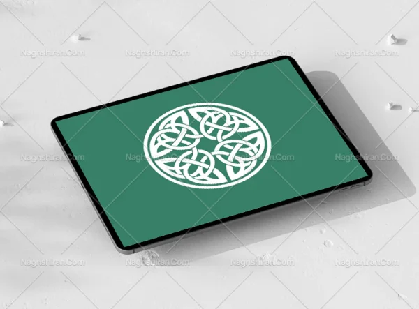 وکتور گره چینی طرح نشان