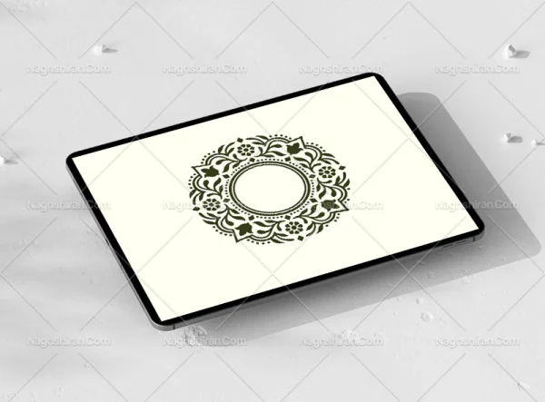 وکتور حاشیه طرح ساده دایره ای