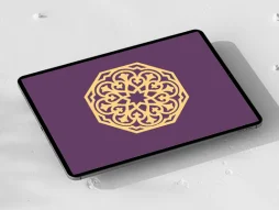 وکتور طرح نشان ساده المان سنتی