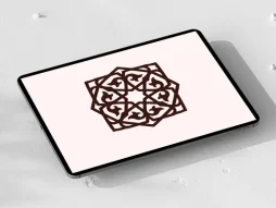 وکتور هندسی طرح نشان ساده