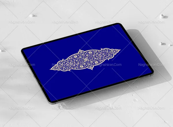 وکتور نقوش سنتی طرح ترنج ساده