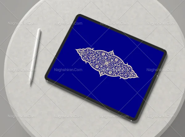 وکتور نقوش سنتی طرح ترنج ساده