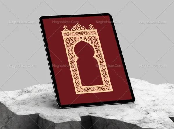 وکتور محراب طرح حاشیه هندسی رایگان