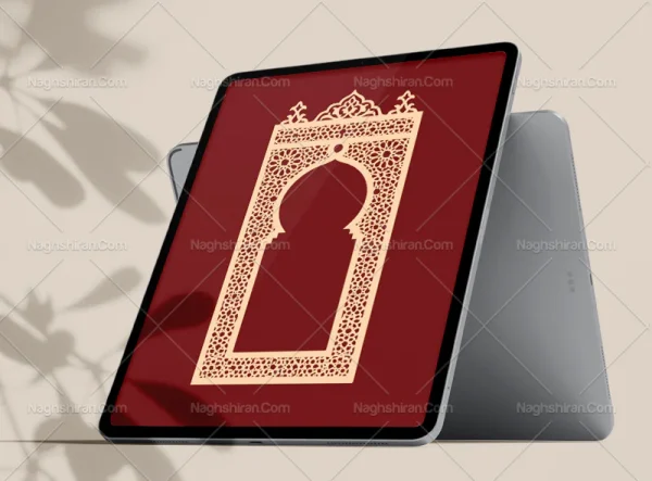 وکتور محراب طرح حاشیه هندسی رایگان