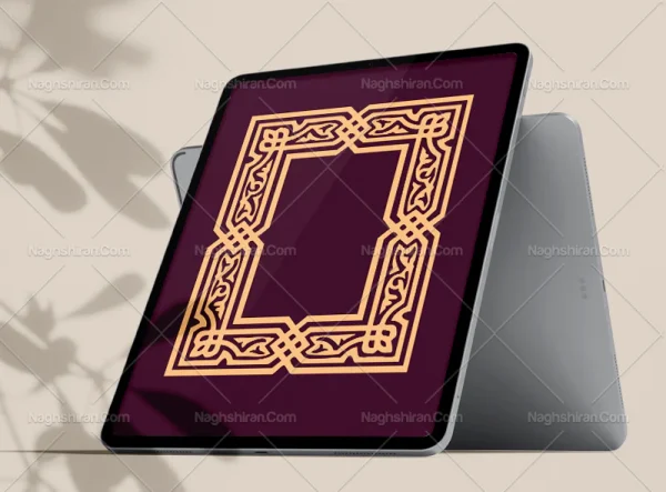 وکتور حاشیه گره چینی