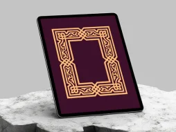 وکتور حاشیه گره چینی