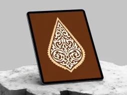 وکتور اشک نقوش سنتی نشان