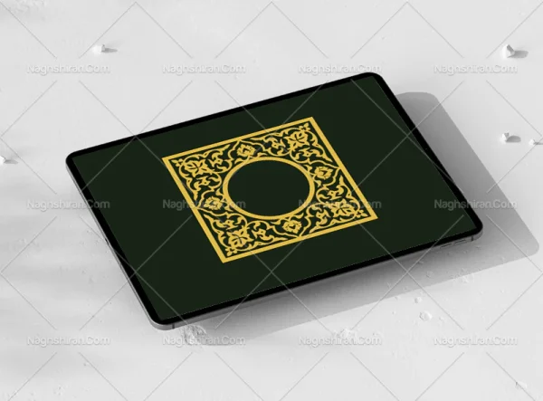 وکتور حاشیه طرح موتیف تذهیب