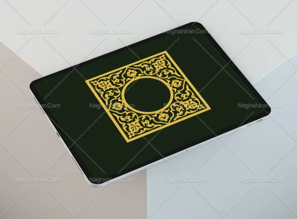 وکتور حاشیه طرح موتیف تذهیب