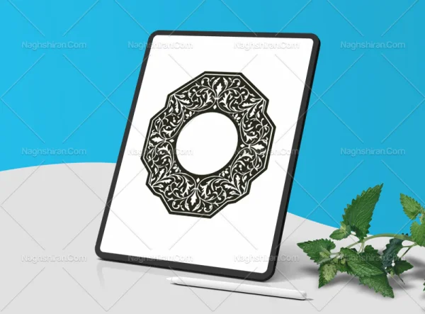 وکتور حاشیه طرح خاص نقوش سنتی