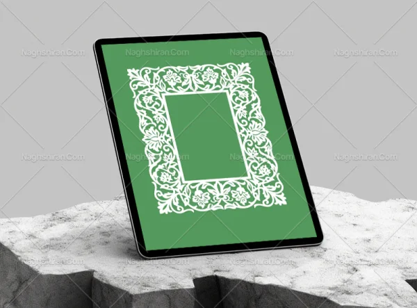 وکتور حاشیه نقوش ختایی ساده