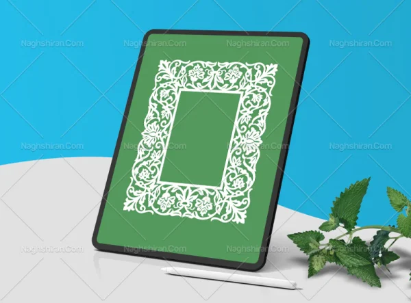 وکتور حاشیه نقوش ختایی ساده