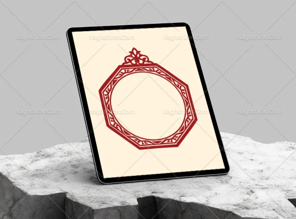 وکتور حاشیه هشت ضلعی سنتی