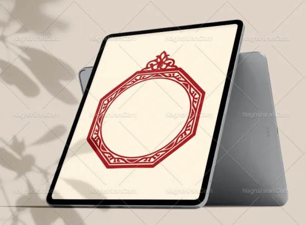 وکتور حاشیه هشت ضلعی سنتی