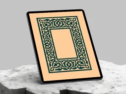 وکتور حاشیه مستطیل طرح سنتی