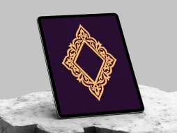 وکتور حاشیه ساده لوزی سنتی