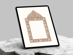 وکتور حاشیه طرح دار اسلیمی سنتی