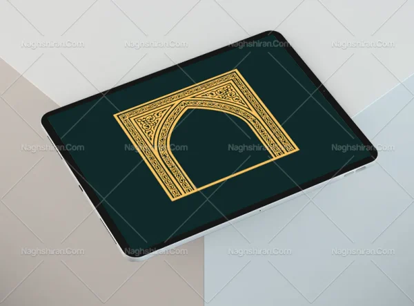 وکتور طرح محراب اسلیمی