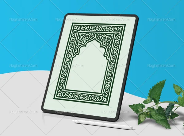 وکتور اسلیمی طرح محراب