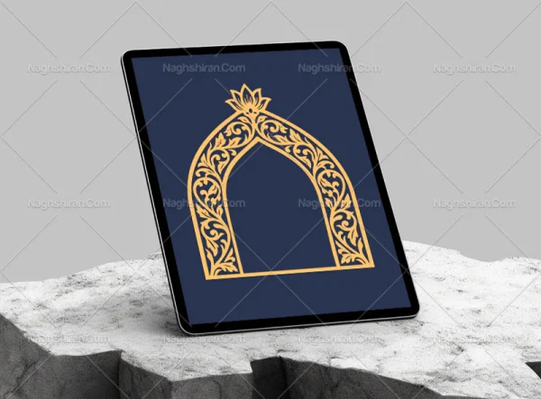 وکتور سنتی طرح محراب