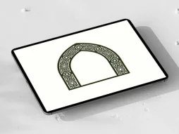 وکتور هندسی طرح محراب ساده