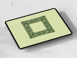 وکتور حاشیه طرح مربع سنتی