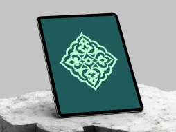 وکتور تذهیب ساده طرح نشان