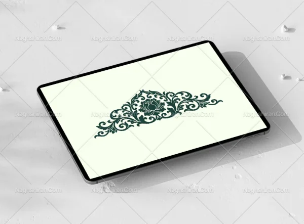 وکتور طرح گل منبت کاری