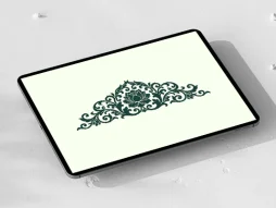 وکتور طرح گل منبت کاری