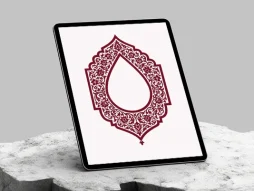 وکتور حاشیه اسلیمی ختایی
