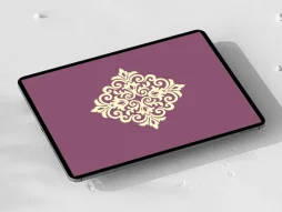 وکتور نشان ساده کرمی رنگ
