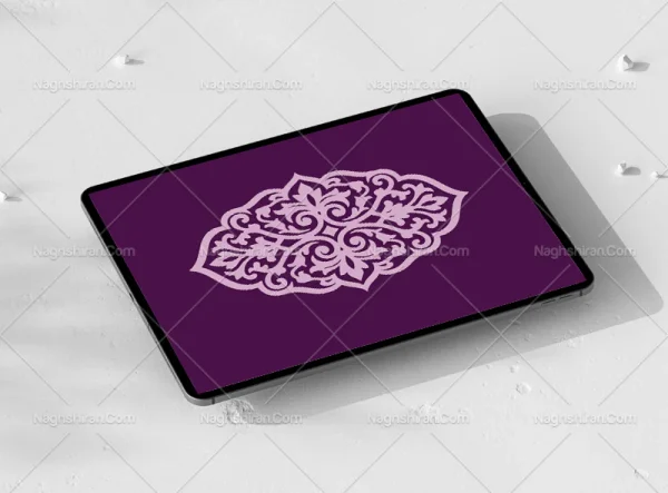 وکتور ترنج سنتی بنفش