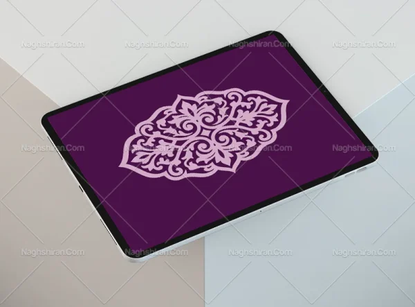 وکتور ترنج سنتی بنفش