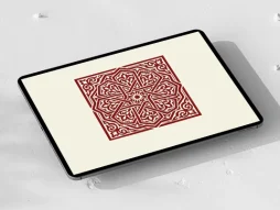 وکتور موتیف سنتی قرمز
