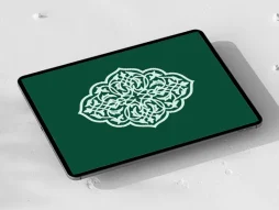 وکتور نشان سفید تذهیب