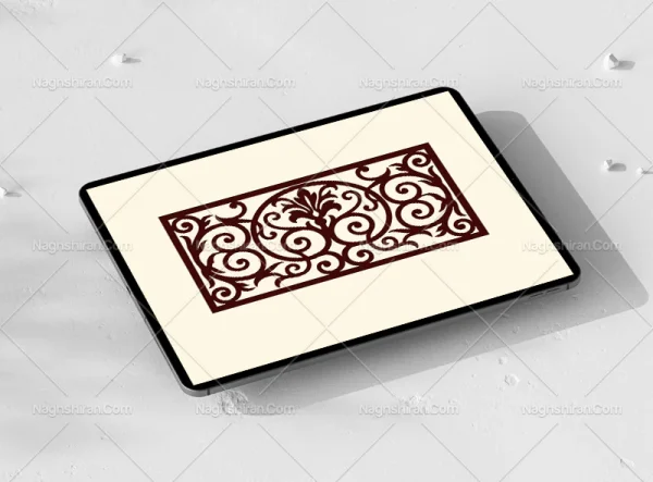 وکتور واگیره ساده حاشیه سنتی