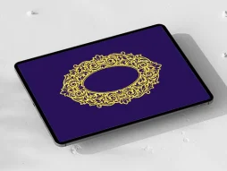 وکتور حاشیه سنتی توخالی رنگی