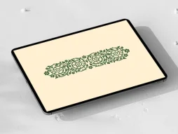 وکتور گردش حلزونی طرح قلمدانی