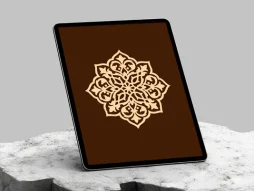 وکتور طرح نشان کرم سنتی