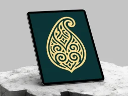 وکتور نشان نقوش سنتی رنگی