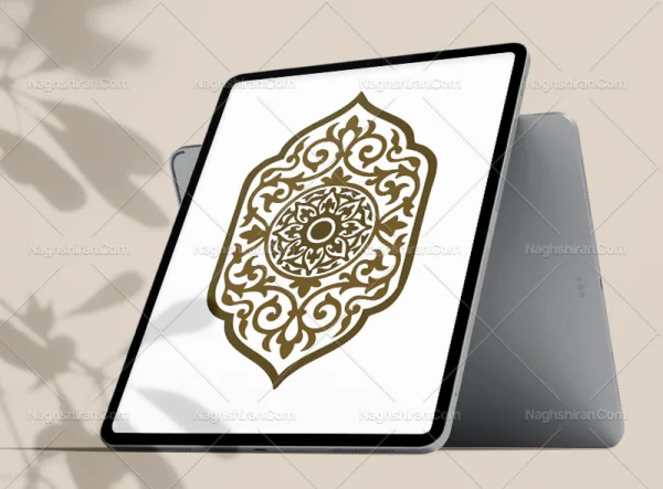 وکتور نقوش سنتی طرح ترنج