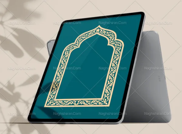 وکتور سنتی طرح حاشیه محراب
