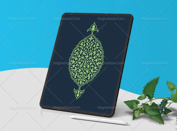وکتور ترنج و سر ترنج نقوش اسلیمی