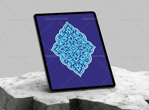 وکتور ترنج آبی رنگ