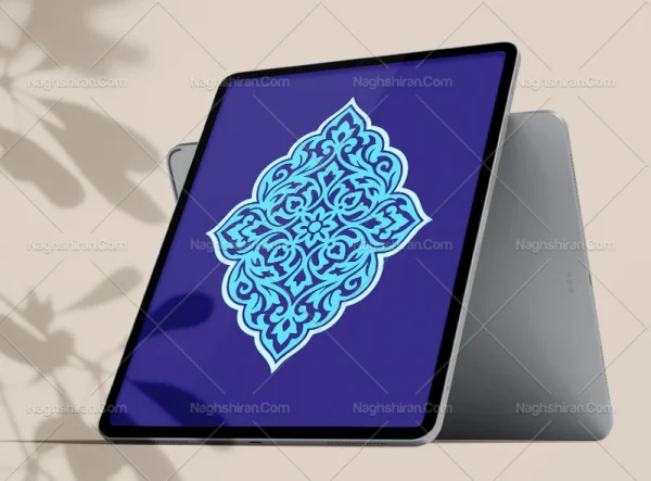 وکتور ترنج آبی رنگ