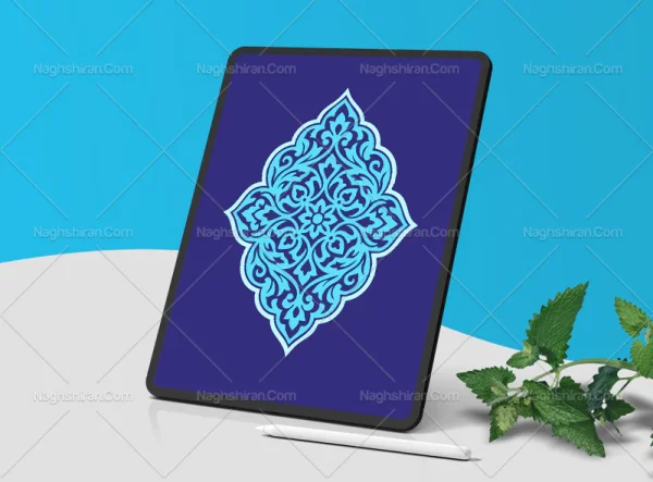 وکتور ترنج آبی رنگ