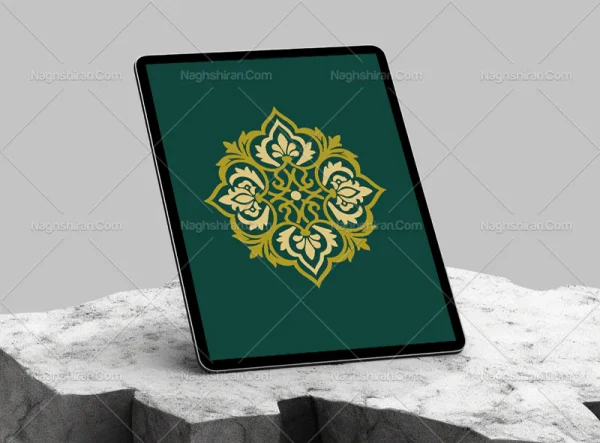 وکتور نشان نقش و نگار سنتی