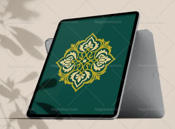 وکتور نشان نقش و نگار سنتی